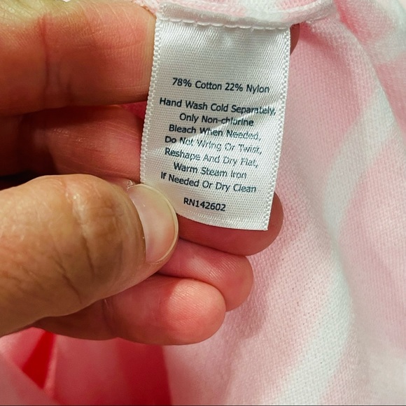 SAIL TO SABLE STRIPE KNIT DRESS PINK WHITE COASTAL SUMMER RESORT PREPPY PASTEL - Picture 8 of 11
